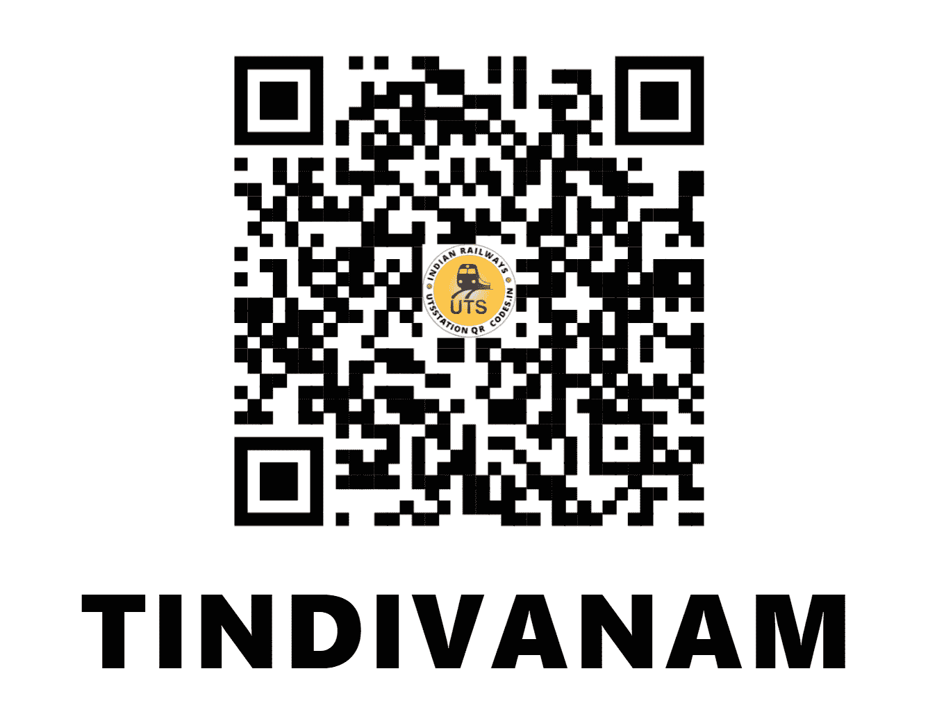 UTS QR Code for TINDIVANAM - TMV - SR (TAMIL NADU)